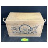 American Wildlife wooden ammo Box(?)