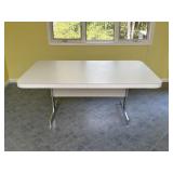 Mid-Century Modern White Laminate Table