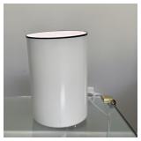 Modern White Cylindrical Accent Lamp
