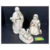 Mary Joseph and baby Jesus