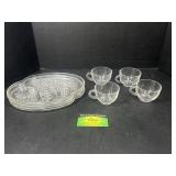 Glass Homestaead Snack Sets