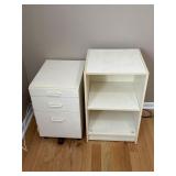 2 Pressboard Cabinets