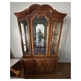 French Provincial Style China Cabinet / Hutch