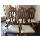 5 French Provincial Style Upholstered Dining Chair