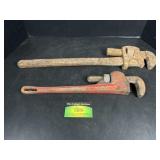 2 Large Pipe Wrenches