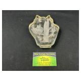 Cut Glass Owl in Tree Paper weight
