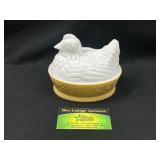 Avon Milk Glass Nesting Hen