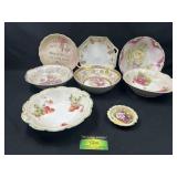 Decorative Floral Bowls and Plates