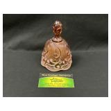 Fenton Amber Opalescent Glass Bell