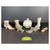 Ceramic, glass and more shoe decor