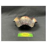 Amethyst Carnival Glass Bowl