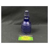 Cobalt Glass Bottle with Stopper