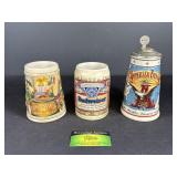 3 Budweiser Steins