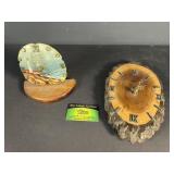 Live edge Clock and Sand Dollar clock