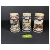 3 Miller High Steins