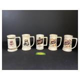 5 Schlitz Mugs/Steins