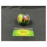 Green Flower Paper Weight