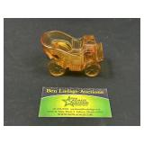 Amber Glass Coach Car Paper Weight