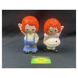 Raggedy Ann and Andy Like Figures