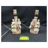 Hand Painted Vintage Lamps