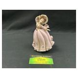 Lefton Lady In Pink Dress Figurine