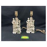 2 Vintage Walls Porcelain Lamps