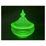Uranium Glass Candy Dish