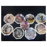 9 The Hamilton Collection decorative plates