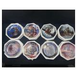 8 The Hamilton Collection decorative plates
