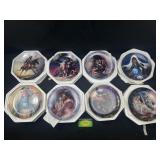 8 The Hamilton Collection decorative plates