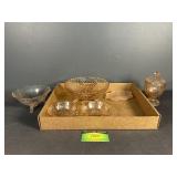 Pink depression glass