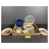 Shirley temple Bowl, Coin mint plate and more