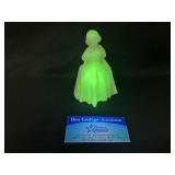 Custard Glass Southern Belle Statue