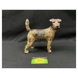 Large Cast Iron Terrier Dog Statue