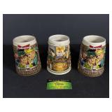 3 Budweiser Steins ï¿½Oktoberfestï¿½ &ï¿½Luck Of The