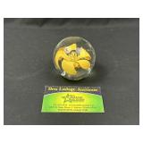 Glass Flower Paper Weight