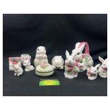 Bunny figurines and decor