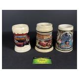 3 Budweiser Steins-Racing & The 1992 U.S. Olympic