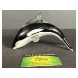 Orca glass Paperweight or figure