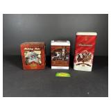 2 Budweiser Steins & 2006 Budweiser Holiday