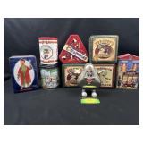 Hersheys, snickers and dove tins
