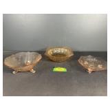 Pink depression glass bowls