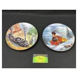 Vintage Train Decorative Plates