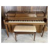 Howard Spinet Piano w/ Bench