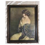 Vintage Gabriel Nicolet Framed Print "Puzzled"