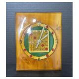 Retro Bingo Board Wall Clock