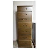 Tall Wooden Lingerie Chest with 7 Drawers