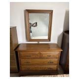 Young-Hinkle Oak Dresser with Mirror