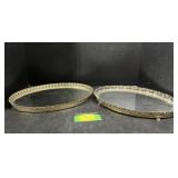 Two decorative platters