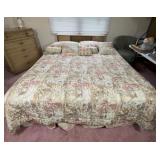 King bed with storage headboard